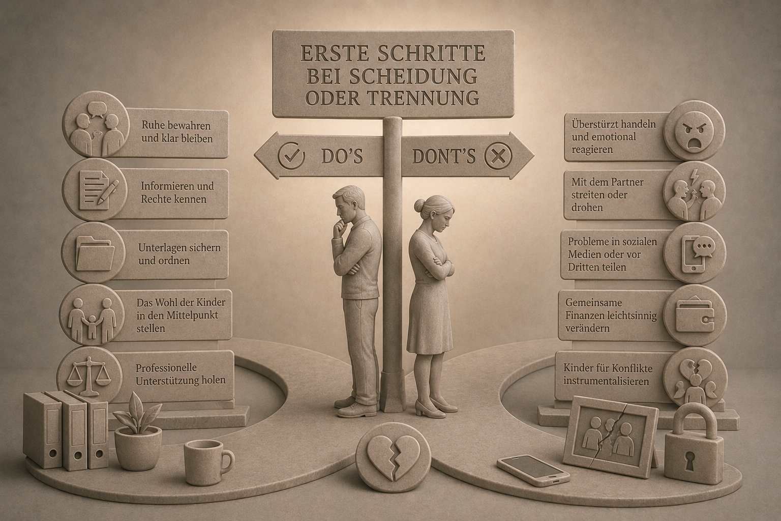 Erste Schritte bei Scheidung oder Trennung – Dr. Roger Groner